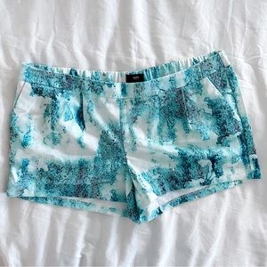 Mossimo Women’s Watercolor Print Pleated Pull On Shorts XXL